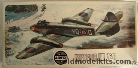Airfix 1/72 Gloster Meteor III, 02038-1 plastic model kit